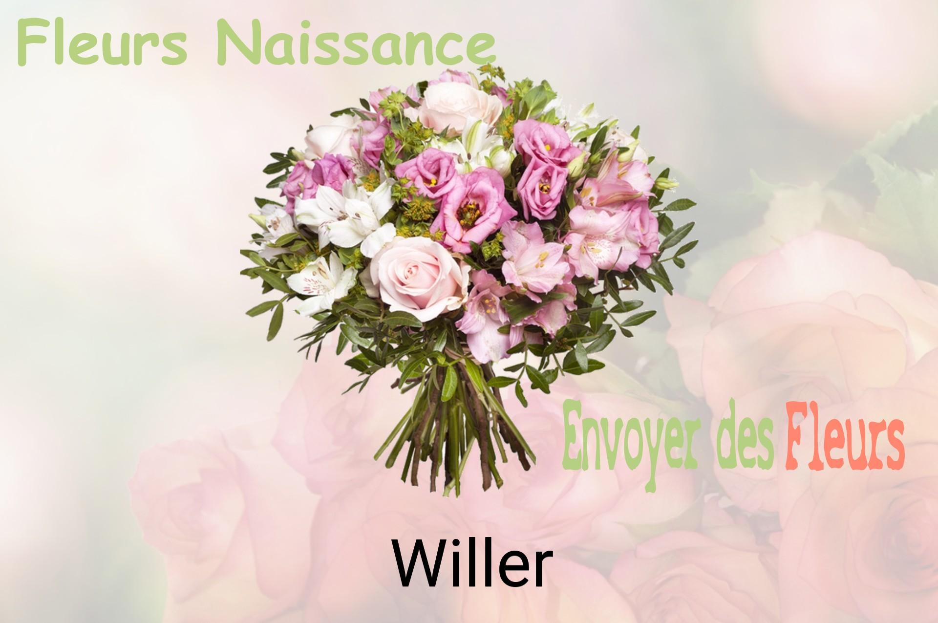 Bouquet de fleurs de naissance livré à Willer